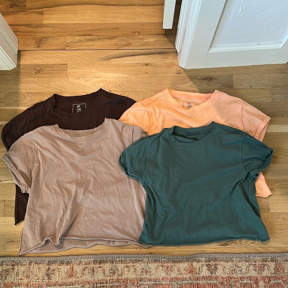 Lot of 4 Free People We The Free perfect Tee